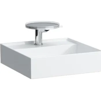 Umyvadlo Umývátko Laufen Kartell By Laufen 46x46 cm mat bez otvoru pro baterii, bez přepadu H8153317571121