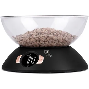 Domácí spotřebič Berlingerhaus Váha kuchyňská s miskou Black Rose Collection