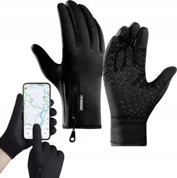 Rukavice Zimní pánské dotykové rukavice velikosti L na běhání