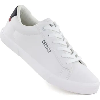 Pánská obuv Pánské nízké tenisky z eko kůže bílé Big Star TT174001 40