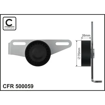 Auto-moto Napínák, žebrovaný klínový řemen Caffaro 500059