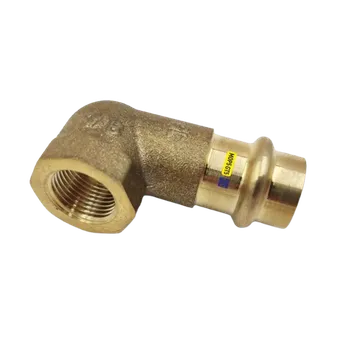 Fitinka CU lisovací koleno přechodové 90° 8090 - 35 x 5/4" - pro topení i rozvod plynu F/F