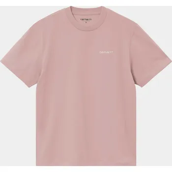 Dámské tričko Carhartt WIP Script Embroidery (gentle pink/cinnerus) M, růžová