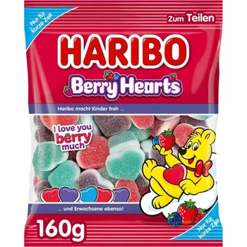 Bonbon Haribo Berry Hearts srdíčka 160g