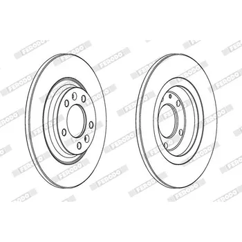 Brzdový kotouč Brzdový kotouč FERODO DDF1275C