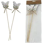 Zápich motýl, 3 ks D7821