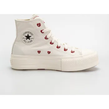 Dámská běžecká obuv Converse Chuck Taylor All Star Lift Hi (vintage white/egret) 39, bílá