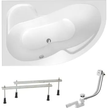 Asymetrická vana Laguna Fortuna Plus 160x100 cm akrylát levá SIKOFO1600LAPN