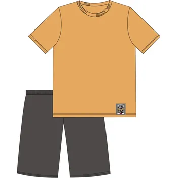 Pánské pyžamo Pyžamo Cornette 326/199 Break Rules M-XXL kr/r Barva: medová, Velikost: XXL