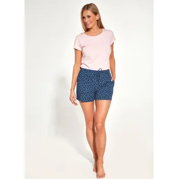 Dámské pyžamo Šortky Cornette 609/09 Barva: tmavě modrá, Velikost: S