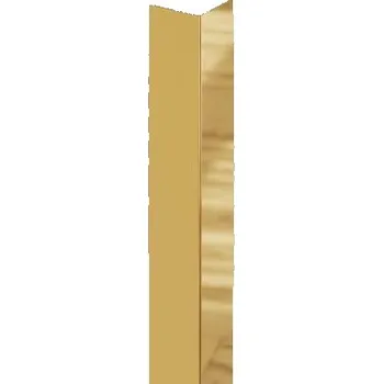 Podlahová lišta Lišta rohová Eviso gold lesk, nerez PVD, délka 270 cm, výška hrany 20 mm, KAGM0002