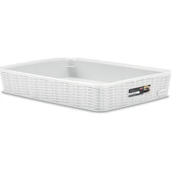 Úložný box STEFANPLAST Elegance 30950 Úložný koš L, bílý