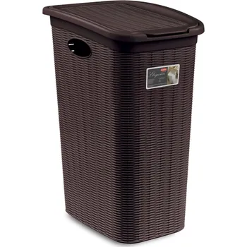 Koš na prádlo STEFANPLAST Koš na prádlo Elegance 36 l, hnědý