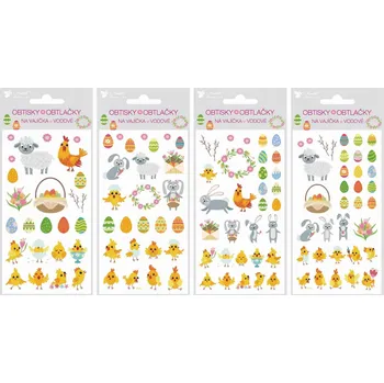 Velikonoční dekorace Samolepky na vajíčka 19x9cm A 6 Velikonoce MFP 2221548