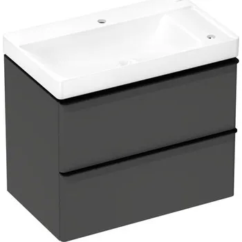 Koupelnový nábytek Skříňka s umyvadlem Hansgrohe Xelu Q 80x69,5x48 cm šedá matná 54381670