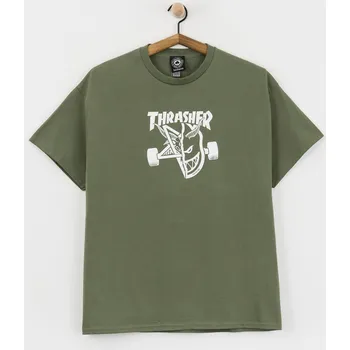 Thrasher x Spitfire Thrash & Burn (military green) L, zelená