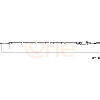 Lanko parkovací brzdy Tažné lanko, parkovací brzda COFLE 10.4749