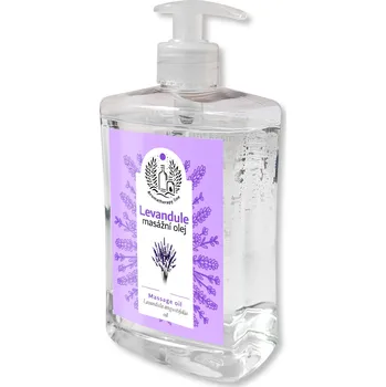 Masážní přípravek MEDISTAR CZ masážní olej LEVANDULE 500ml s dávkovačem