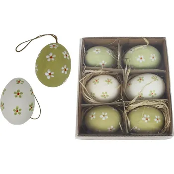 Velikonoční dekorace Dekorační velikonoční vajíčka, 6 ks X7942