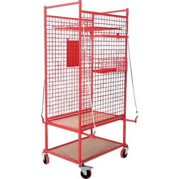 Vozík na přepravu a skladování nářadí a dílů, 2 police, 585x895x1800 mm - Kunzer