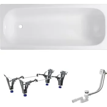 Vana Obdélníková vana SAT Vivien 150x70 cm smaltovaná ocel levá i pravá SATVIVI150APN