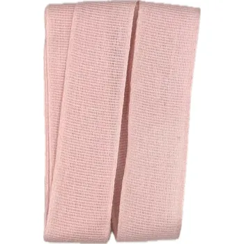 Stuha Stuha látková Nature Taft – Powder Pink pastelově růžová 25mm x 2,5m (8,- Kč/m) (Jednobarevná stuha, bavlněná, oboustranná, barva růžová, okraje zpevněné tkaním, Go Green - biologicky odbouratelná)