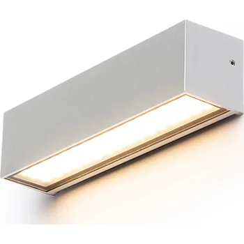 Venkovní osvětlení CAMARGUE nástěnná stříbrnošedá satinované sklo 230V LED 6W IP65 3000K
