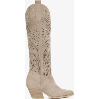 Dámské kozačky Jenny dámské kozačky nad koleno na sloupkovém podpatku, velikost 40