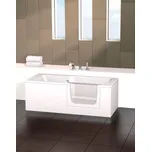 Vana s dvířky Juwel Duett 160x75 cm akrylát pravá SIKOVAND160P