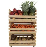 Dřevěný regál na zeleninu a ovoce RA-WA-3_57 borovice