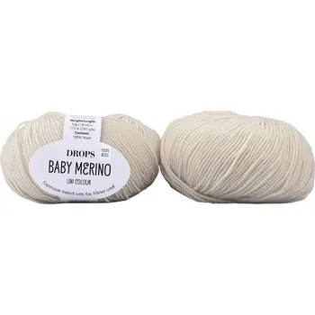 Galanterie Příze Drops Baby Merino 63 Písková