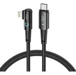 Kabel TECH-PROTECT Lightning na USB-C - úhlový - PD 20W - 1m - šedý