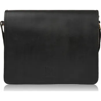 Pánská taška messenger vintage Paolo Peruzzi T-06-BL černá kožená