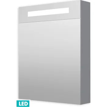 Koupelnový nábytek Zrcadlová skříň 60cm s LED osvětlením, 1 dveře levé, zásvuka+vypínač, IP44 GALZS60LED