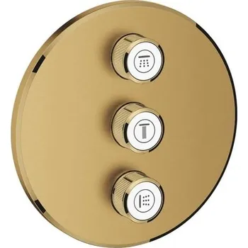 Vodovodní baterie Sprchová a vanová baterie GROHE Grohtherm SmartControl bez podomítkového tělesa Brushed Cool Sunrise 29122GN0