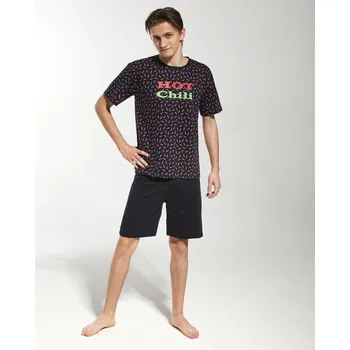 Chlapecké pyžamo Pyžamo Cornette Chlapecké KR 146/42 Hot chili Barva: tmavě modrá, Velikost: 182/L