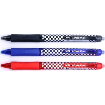 Gelové pero gumovací 0,7 mm,Clicker, modré