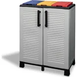 ARTPLAST Skříň na tříděný odpad Linea Family 2dv/3víka-barevná