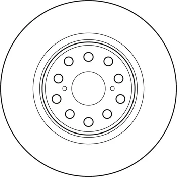 Brzdový kotouč Brzdový kotouč TRW DF6827S