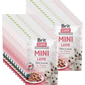 BRIT CARE Mini Lamb fillets in gravy for puppy 24x85g