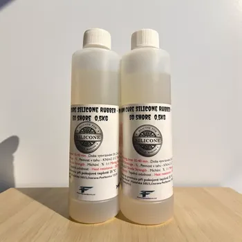 SILIKON PRO VÝROBU FOREM S PLATINEM 300°C 1KG TRANSPARENT (SILICONE RUBBER-PLATINUM-RTV 2- 50 SHORE)