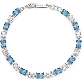 Náramek Stříbrný náramek s modrými zirkony Brosway Fancy Freedom Blue FFB16 + dárek zdarma