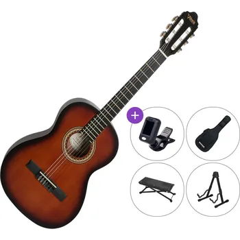 Klasická kytara Valencia VC203 SET Sunburst 3/4 klasická kytara pro dítě