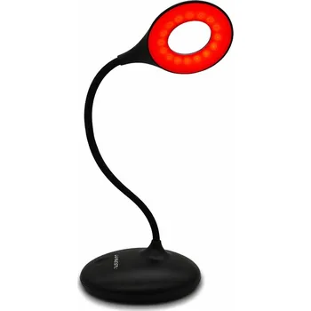Svítidlo Lunesto LED Lampička na čtení bez modré složky Barva světla: Červená (1100K), Barva lampičky: Černá