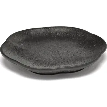 Talíř Serax, Talíře na chuťovky Inku Ribbed, 8,9 cm, černé, 4 ks. - Formadore
