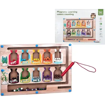 Dřevěná hračka Naučné dřevěné počítadlo pro děti