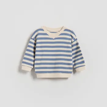 Chlapecké oblečení Reserved - Bavlněná mikina - modrá - 323HV-55X - 323HV-55X-68