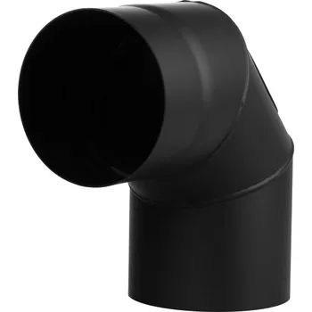 Kouřovod Koleno HS.EXO 090/150/1,5 mm, nastaviteľné, s otvorom