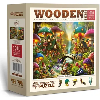 Dětské zboží Dřevěné puzzle Wooden City Houbová říše divů 1010 dílků