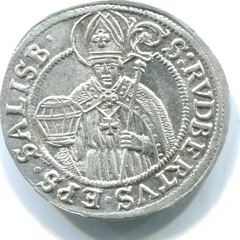 SALZBURG. 1668 - 1687. Maxmilian Gandalf v. Kuenburg. 3 Kreuzer 1687. Ag.